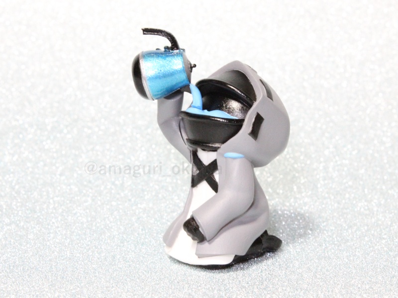 口の中でインスタント麺を調理するドクターのフィギュア【データ販売】&【出力品販売】