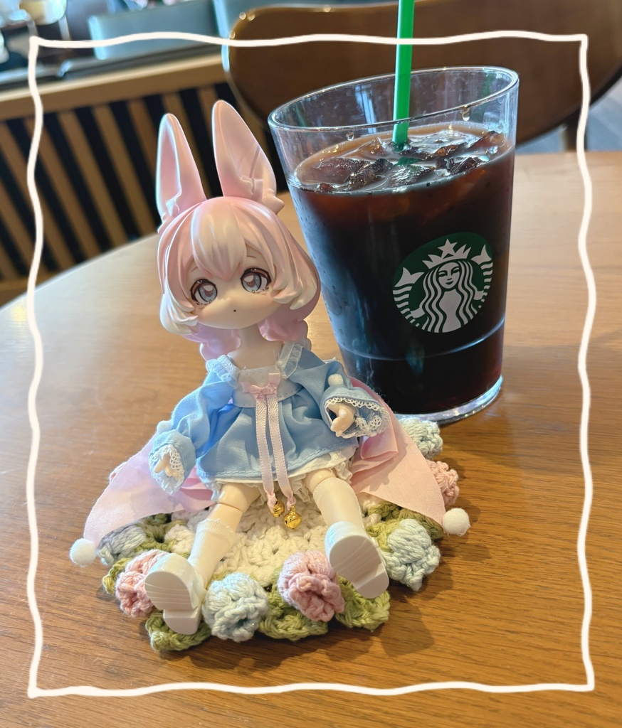 【オーダー】ドールが座れるお花のコースター🌸