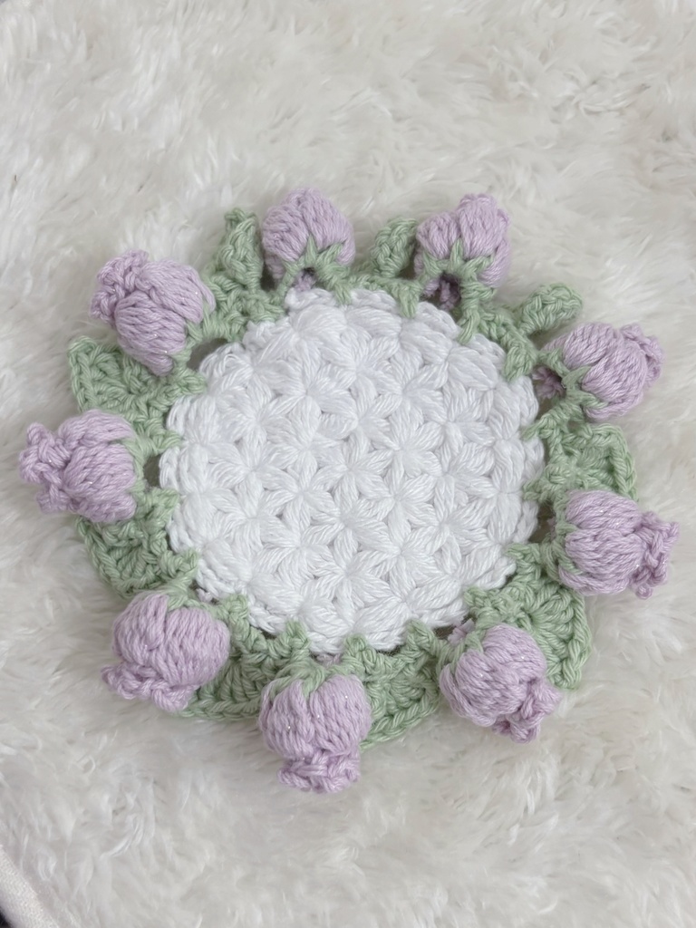 【オーダー】ドールが座れるお花のコースター🌸