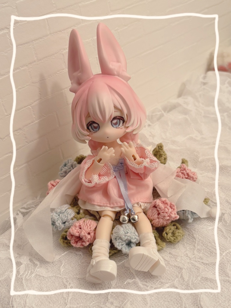 【オーダー】ドールが座れるお花のコースター🌸