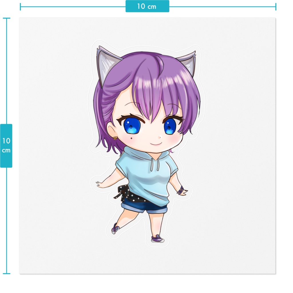 ステッカー ミニさくら 100 x 100 (mm)