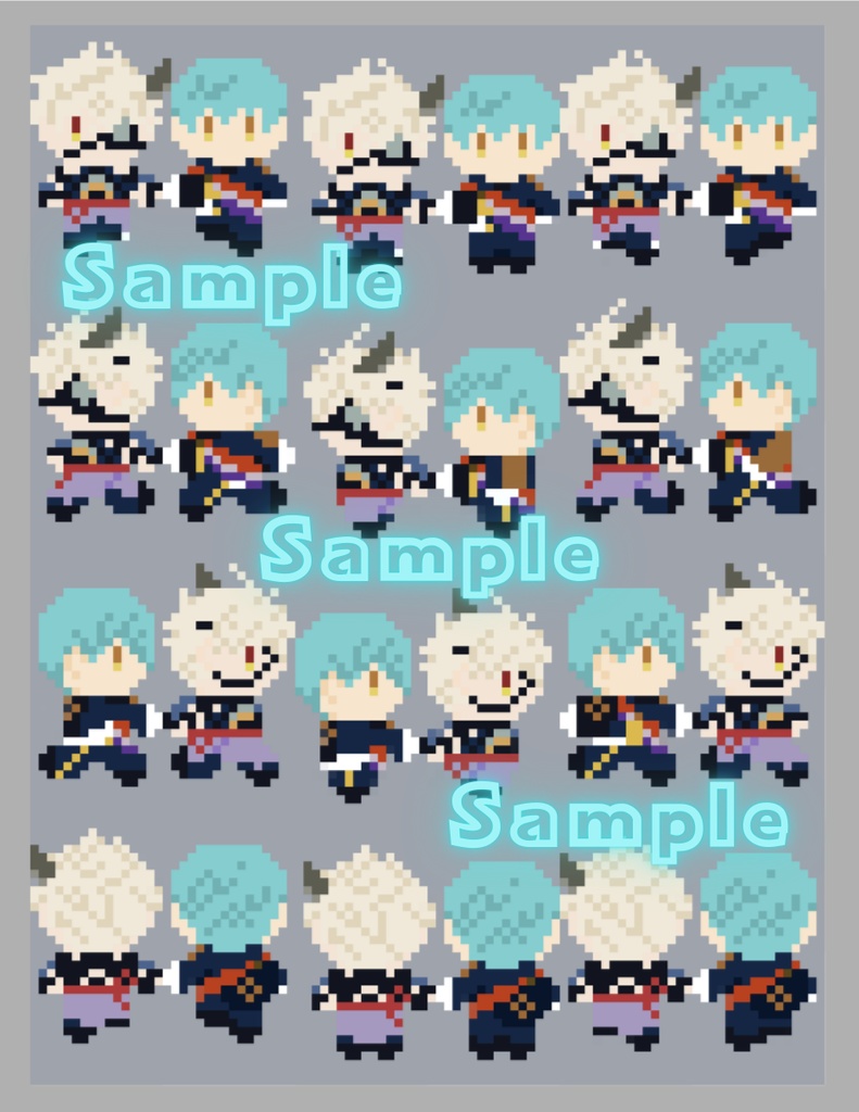 手繋ぎ鬼いちアバター(ピクスク用)