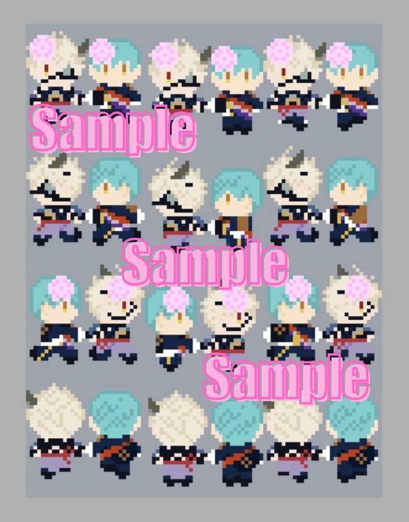 手繋ぎ鬼いちアバター※さくらVer.(ピクスク用)