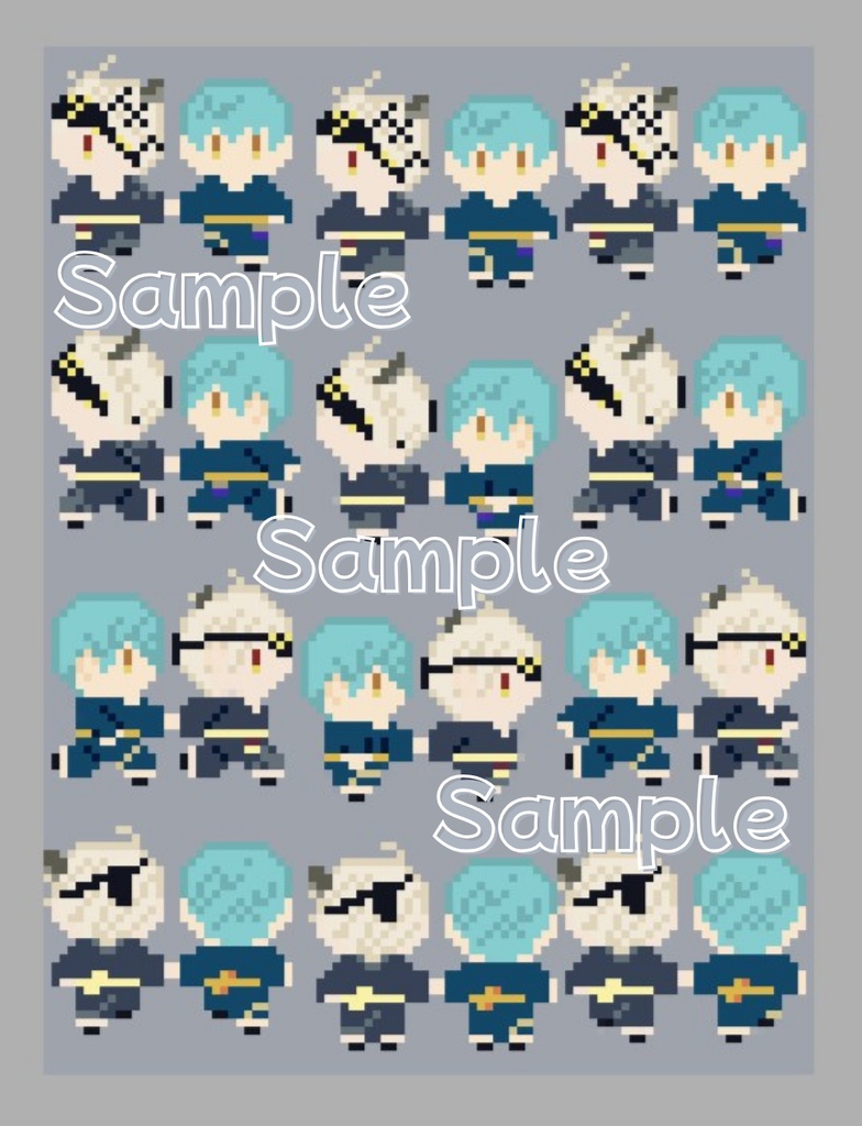 手繋ぎ鬼いちアバター※軽装Ver.(ピクスク用)