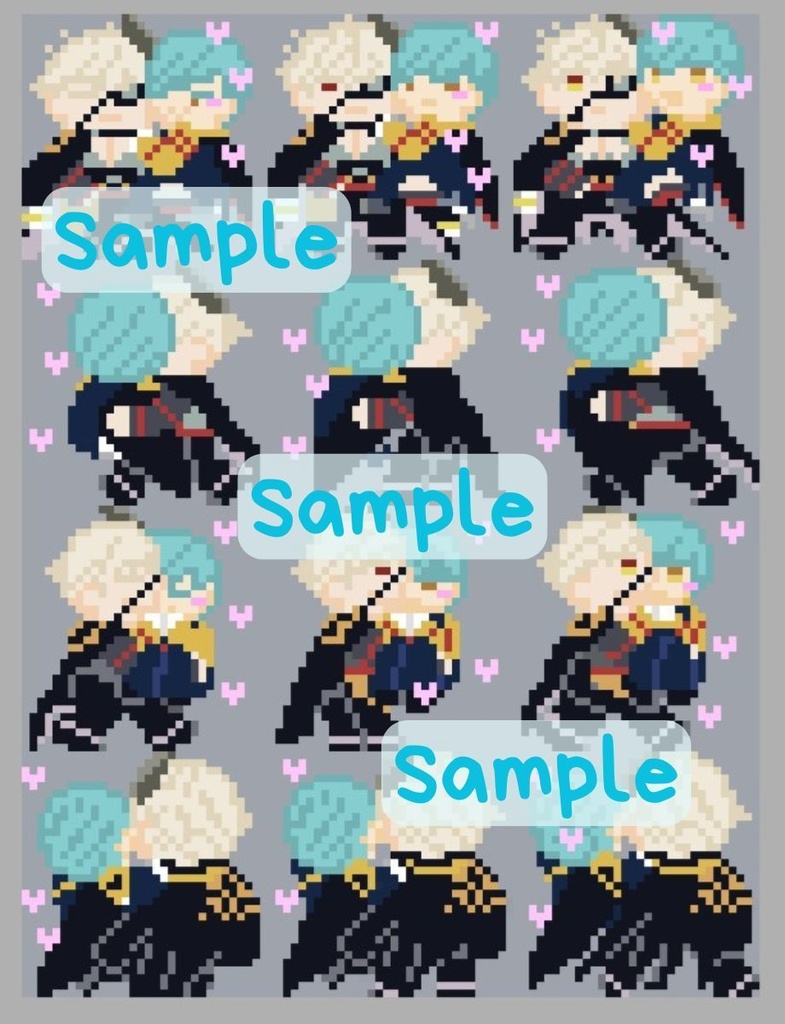 抱っこ鬼いちアバター※極(ハート乱舞)Ver.(ピクスク用)