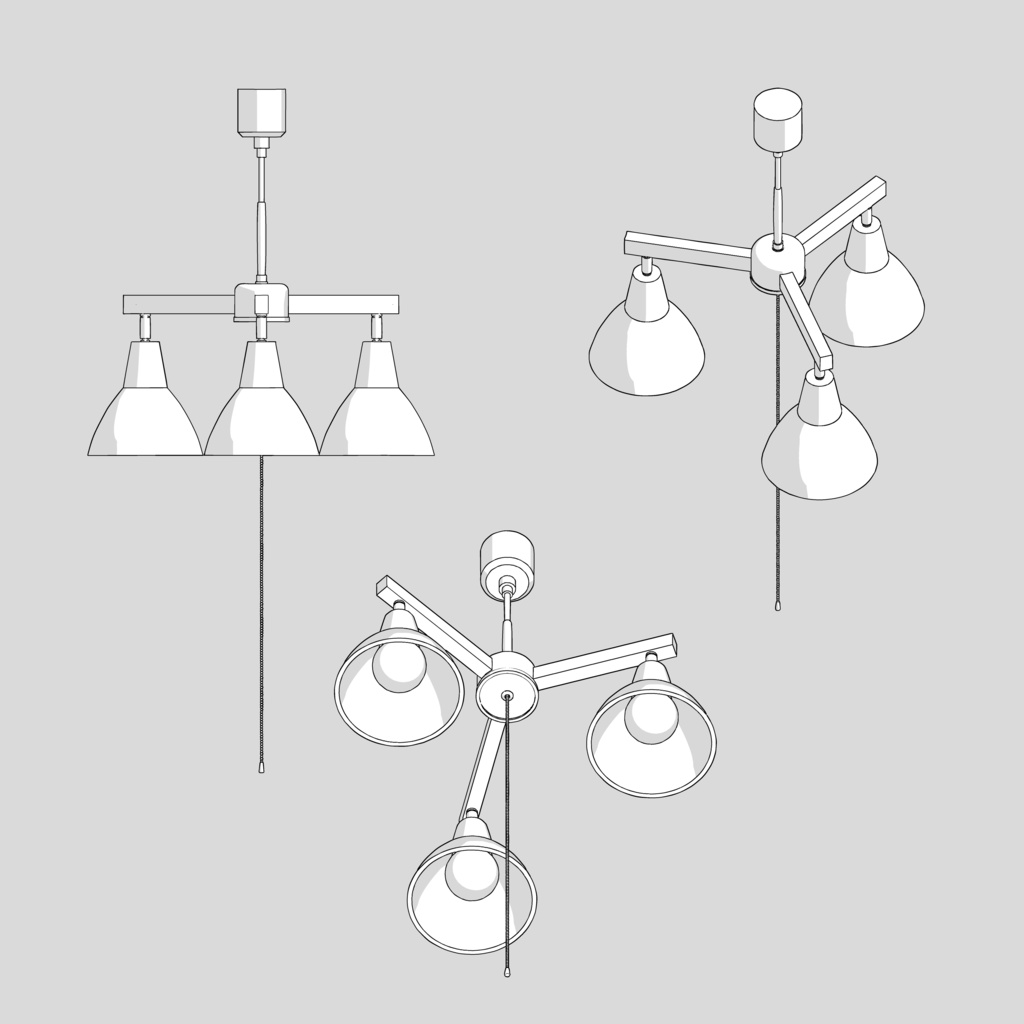 室内照明01【3D素材】