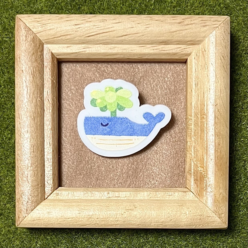 ようきな多肉植物アクリルブローチ