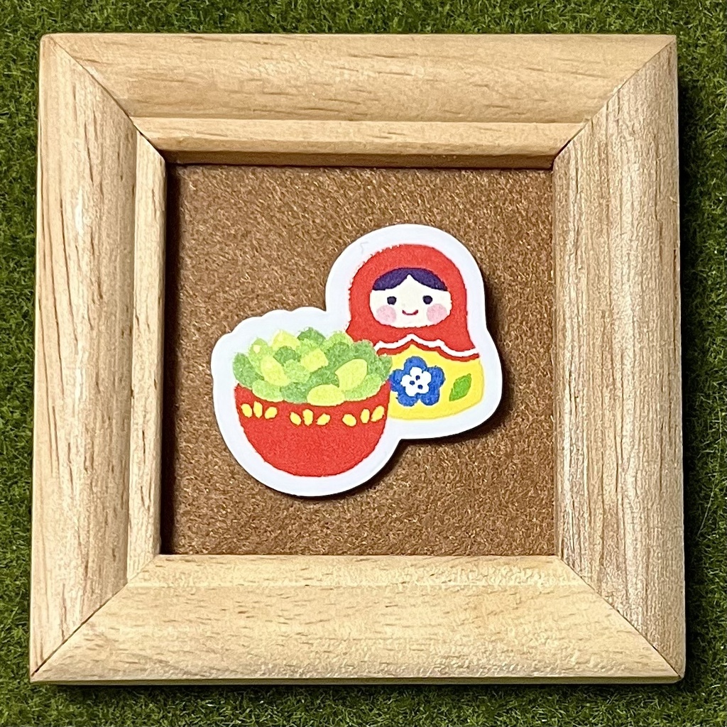 ようきな多肉植物アクリルブローチ