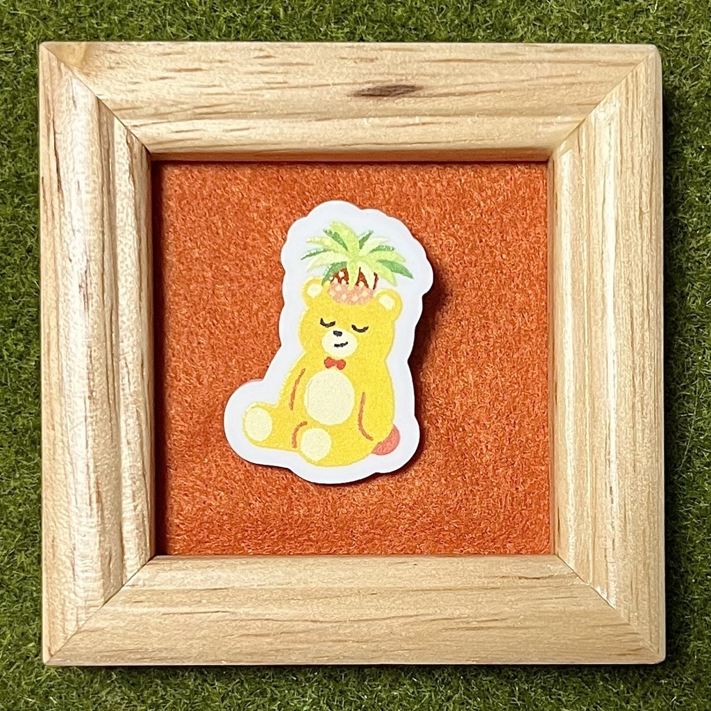 ようきな多肉植物アクリルブローチ