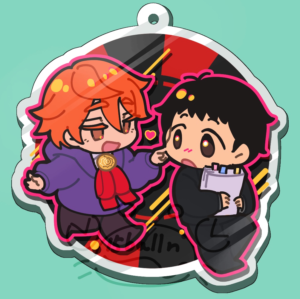 まふみた二層アクリルキーホルダー