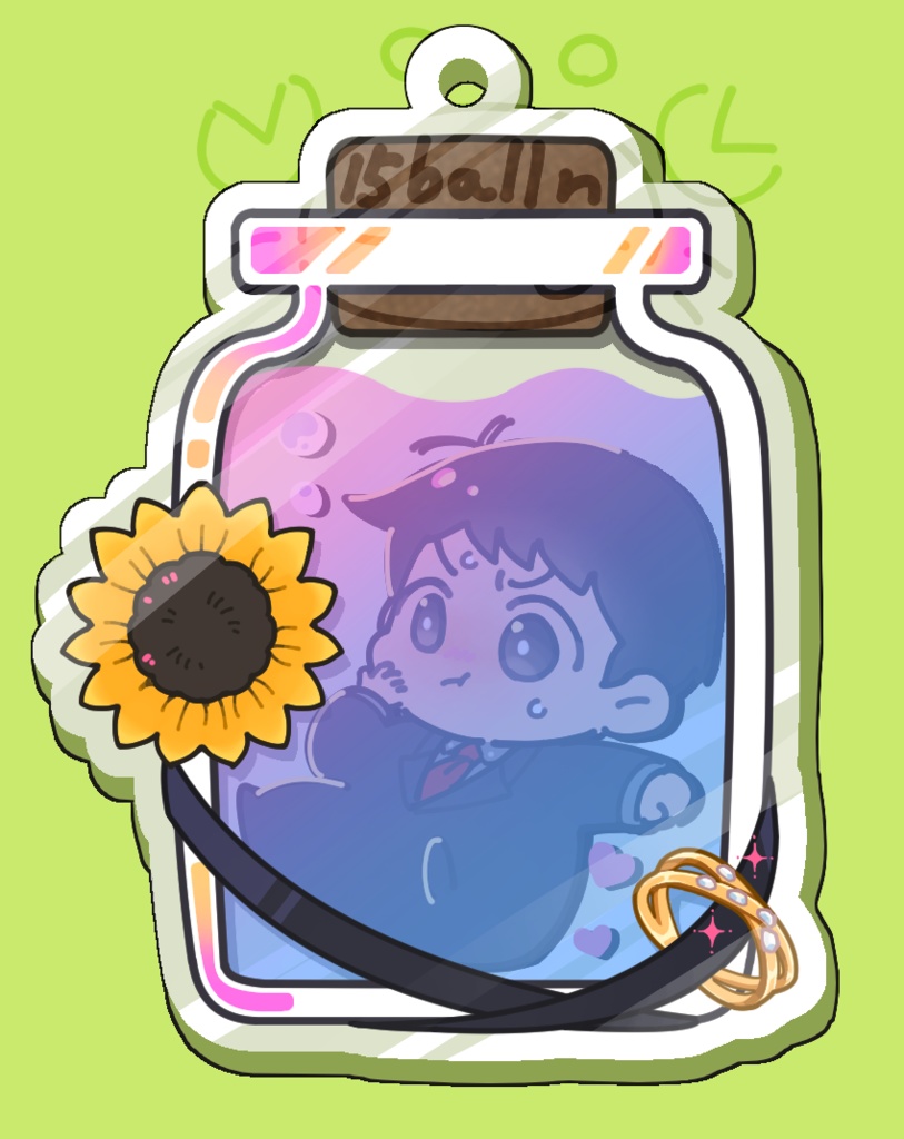 まふみた二層アクリルキーホルダー