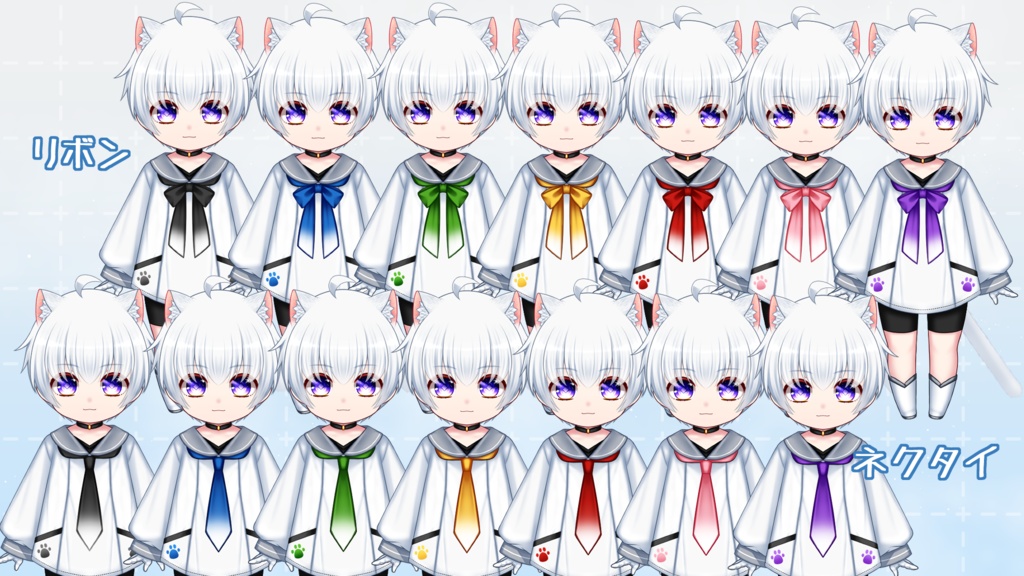 【汎用カスタムモデル】typeA/セーラー服【VTS対応】