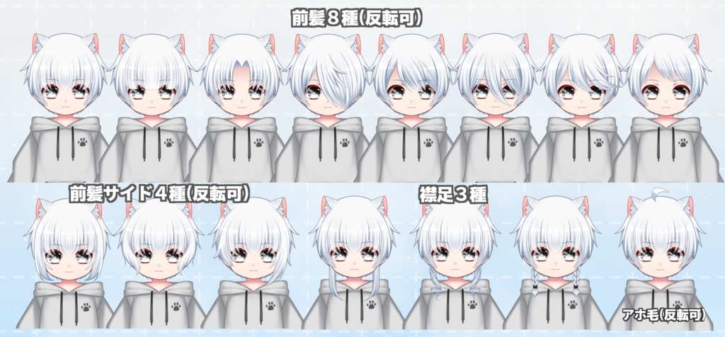 【汎用カスタムモデル】typeB/パーカー【VTS対応】