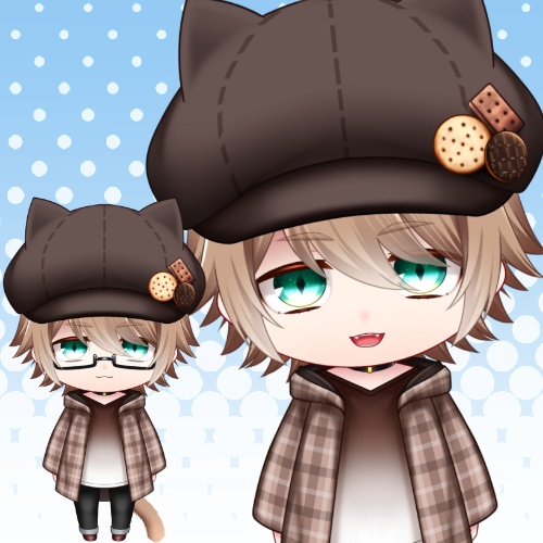 【汎用モデル】ちびねこ_biscuit【VTS対応】