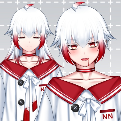 【汎用モデル】吸血鬼00/通常頭身ver.【VTS対応】