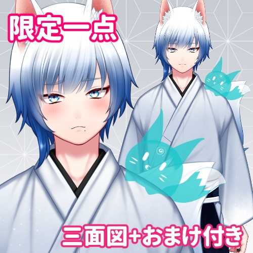 【限定1点】狐男子05【VTS対応/差分7種/三面図+おまけ付き】