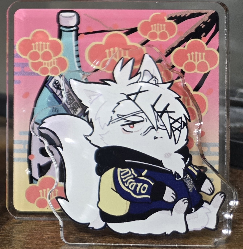 猫の日バンザイっみかづき/こぎつねまる/おにまるの松竹梅にゃんこメモスタンド