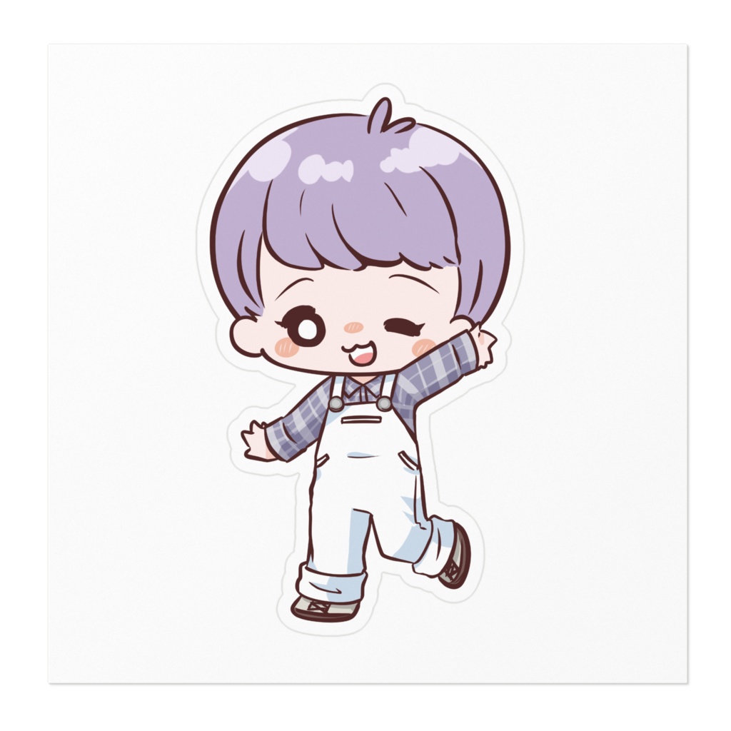 すん ステッカー ウィンクver