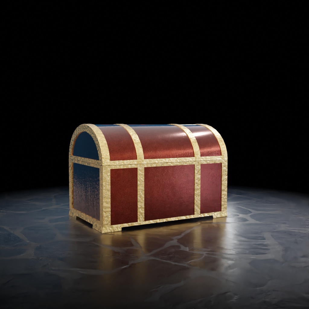 宝箱とゴミBOX【Blender】