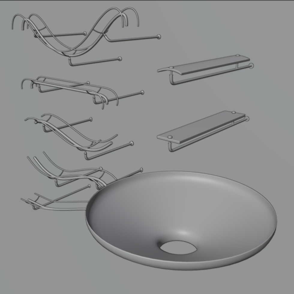 【Blender】マーブルミュージック、ミュージックボールの3Dパーツセット