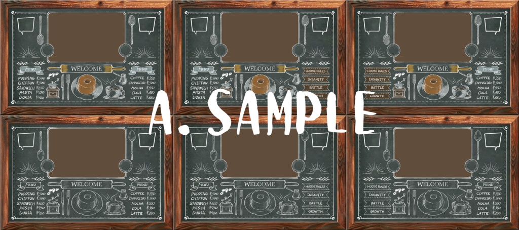 カフェボード部屋つくったった☕