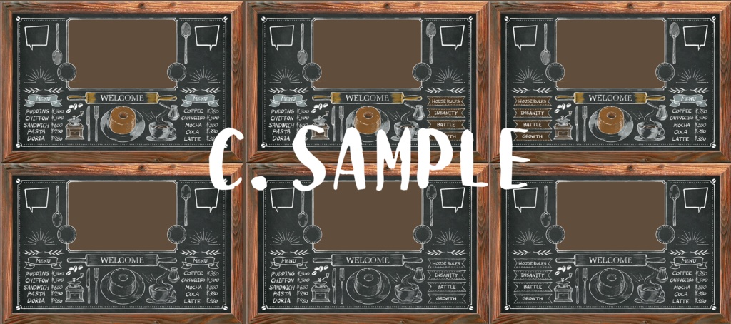 カフェボード部屋つくったった☕