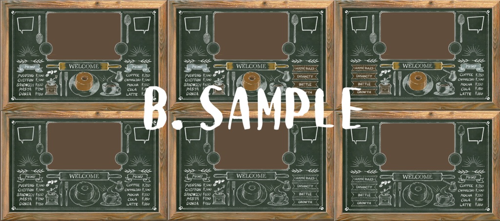 カフェボード部屋つくったった☕