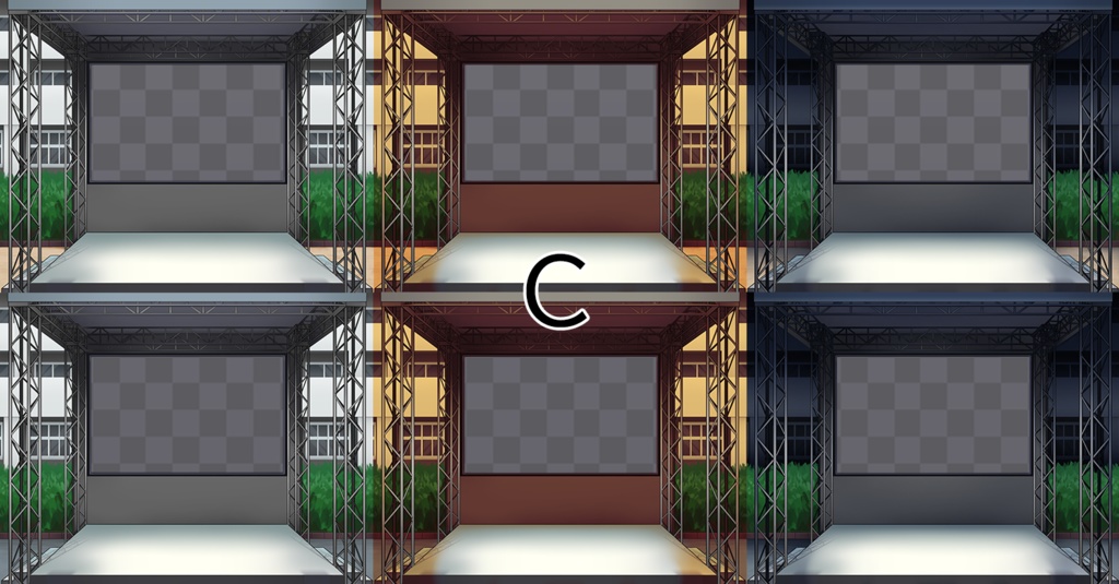 学校のヤガイステージつくったった