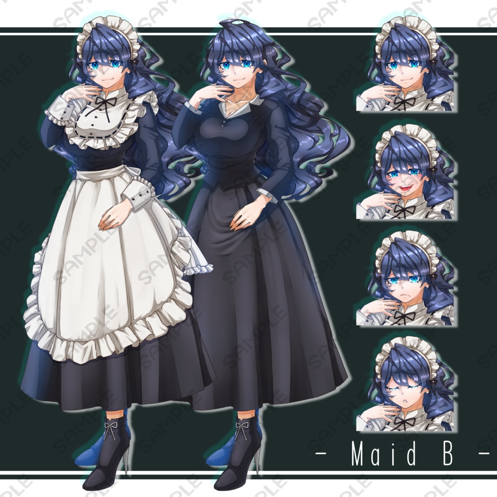 立ち絵セット　メイドB