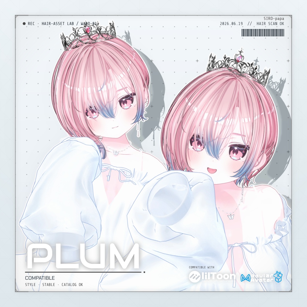 ~ 50% OFF 【10 avatars】【VRC Hair】SP-001 ボブヘア