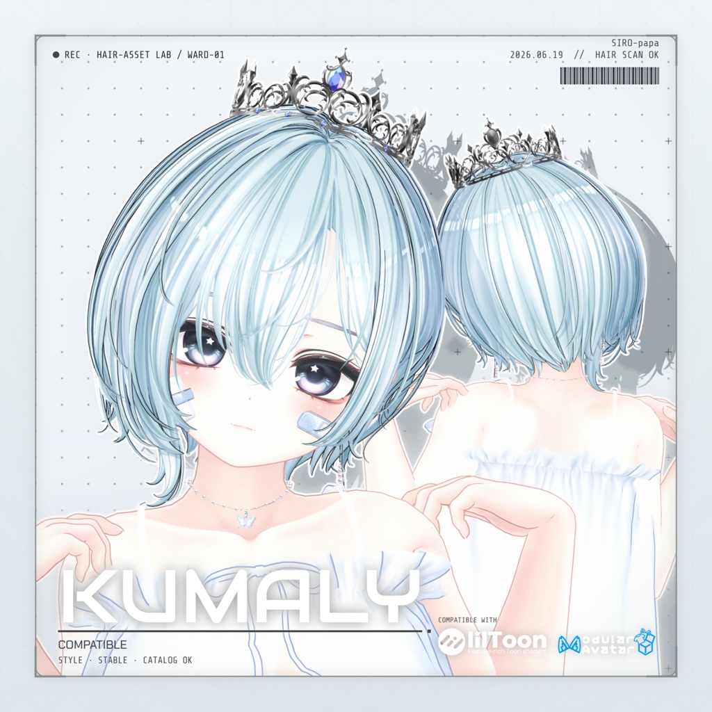 ~ 50% OFF 【10 avatars】【VRC Hair】SP-001 ボブヘア