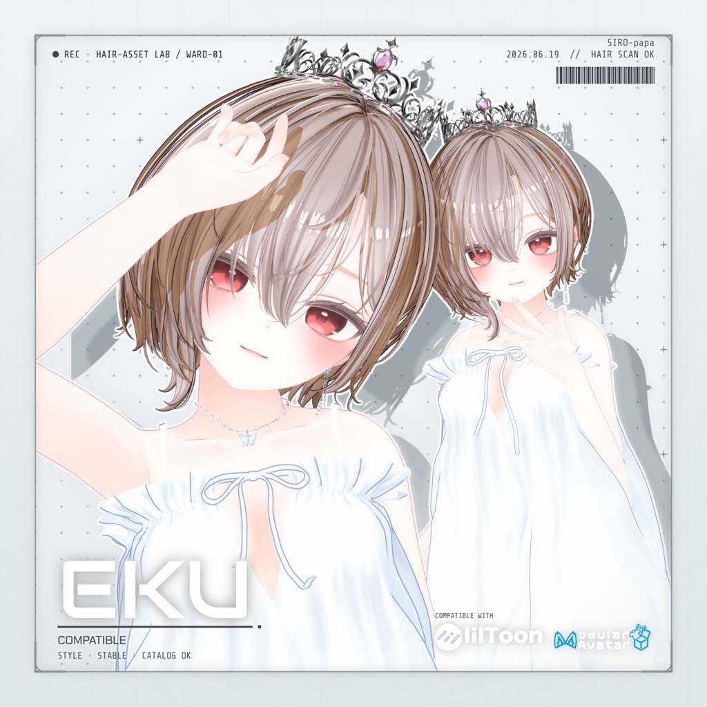 ~ 50% OFF 【10 avatars】【VRC Hair】SP-001 ボブヘア