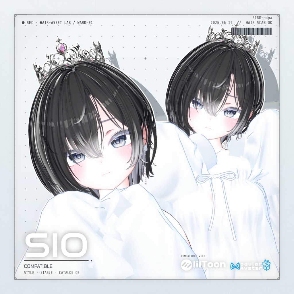 ~ 50% OFF 【10 avatars】【VRC Hair】SP-001 ボブヘア