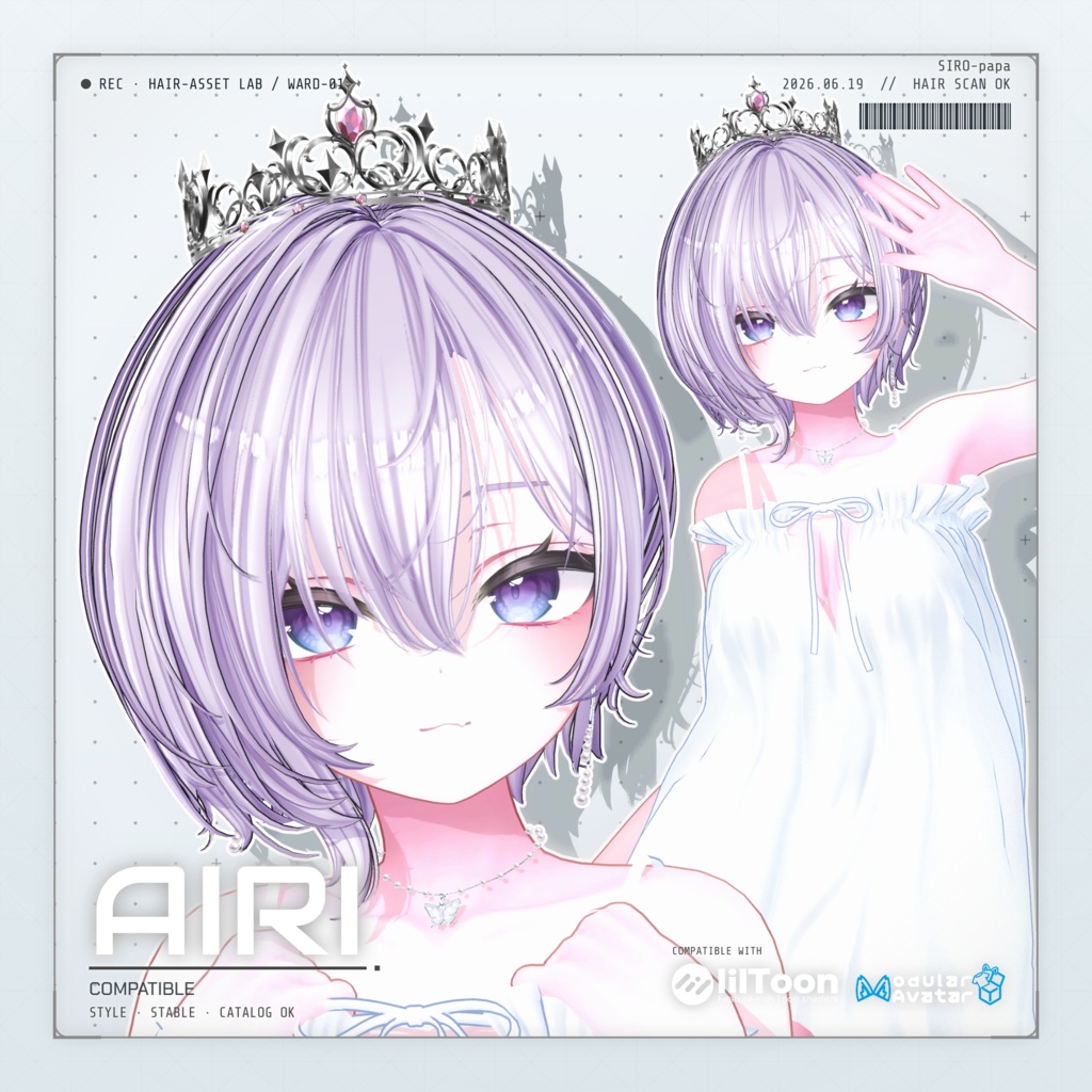 ~ 50% OFF 【10 avatars】【VRC Hair】SP-001 ボブヘア