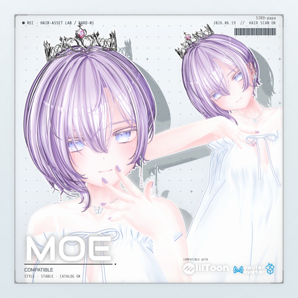 ~ 50% OFF 【10 avatars】【VRC Hair】SP-001 ボブヘア