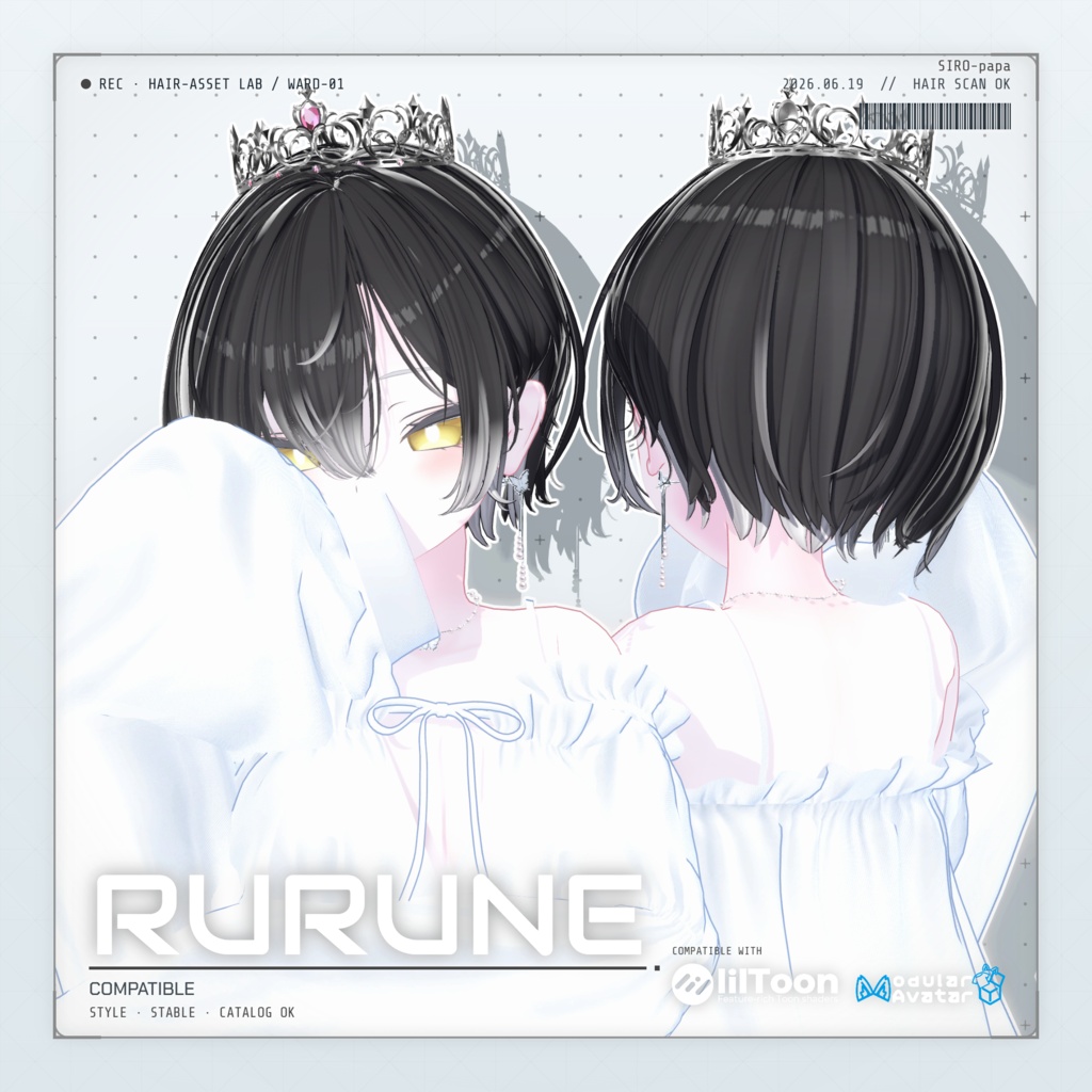 ~ 50% OFF 【10 avatars】【VRC Hair】SP-001 ボブヘア