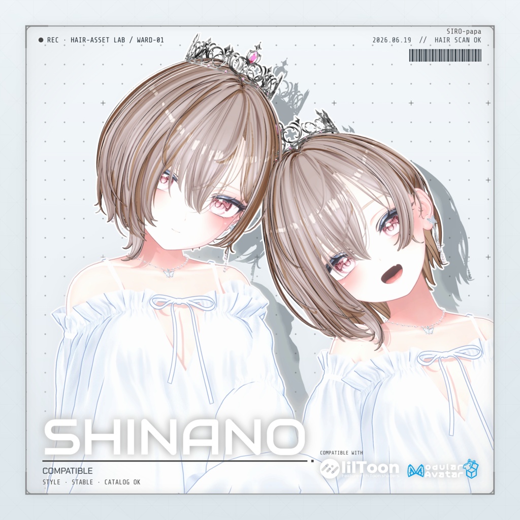 ~ 50% OFF 【10 avatars】【VRC Hair】SP-001 ボブヘア