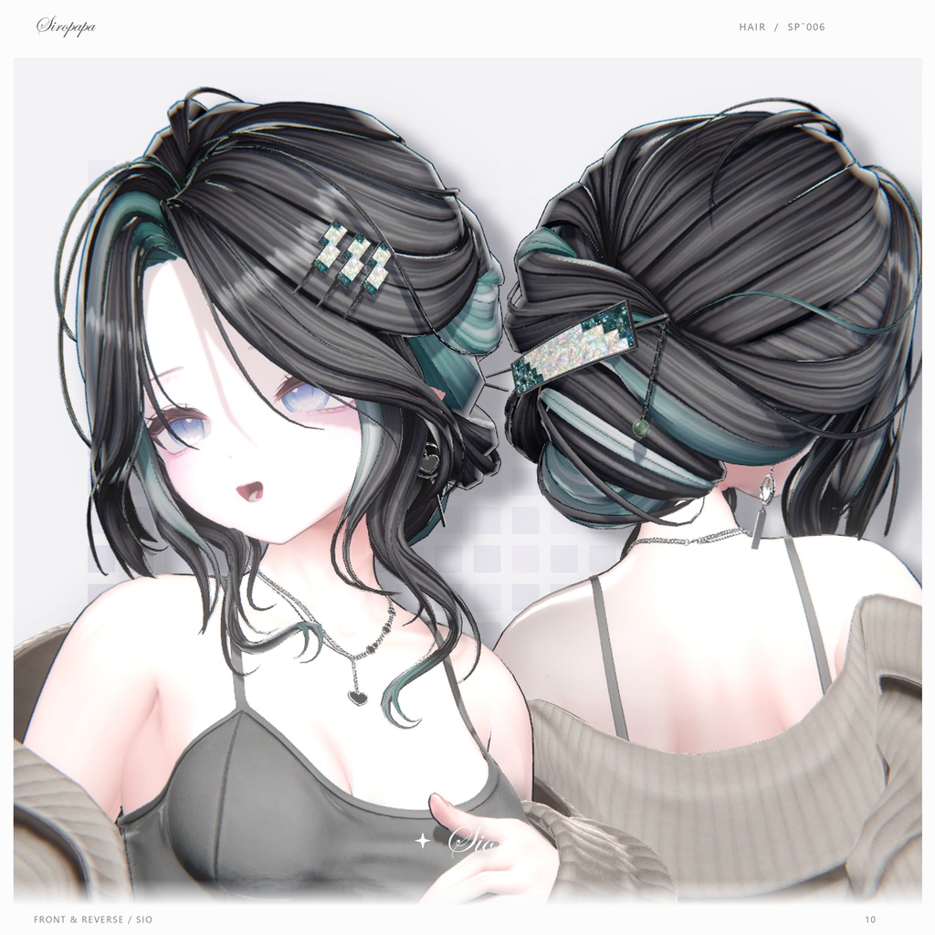 ✨Sale~10/18✨【22 avatars】【VRC Hair】SP-006