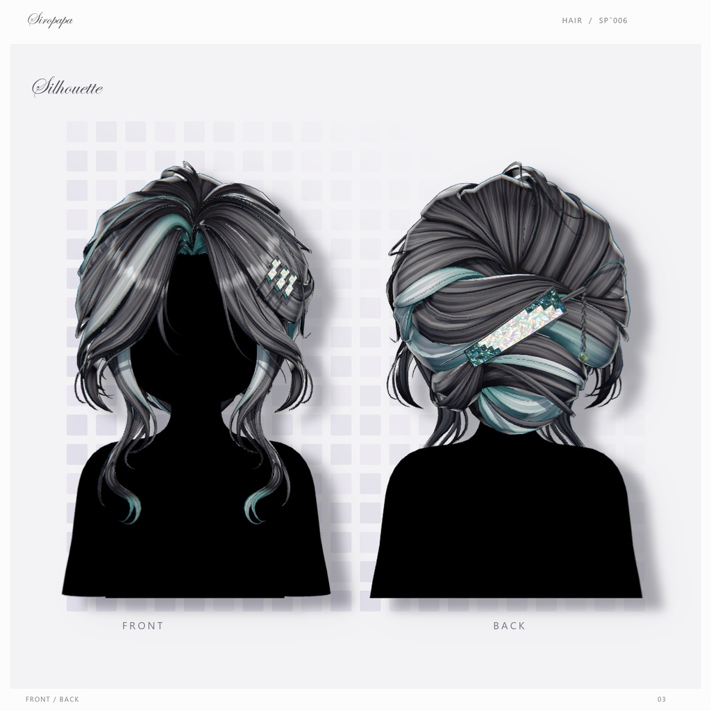 ✨Sale~10/18✨【22 avatars】【VRC Hair】SP-006
