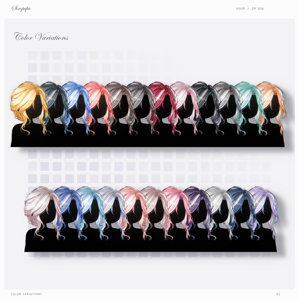✨Sale~10/18✨【22 avatars】【VRC Hair】SP-006