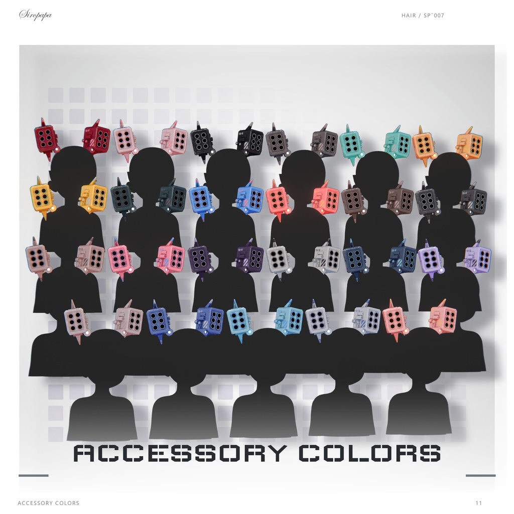 🚀SALE🚀【22 avatars】【VRC Hair】SP-007