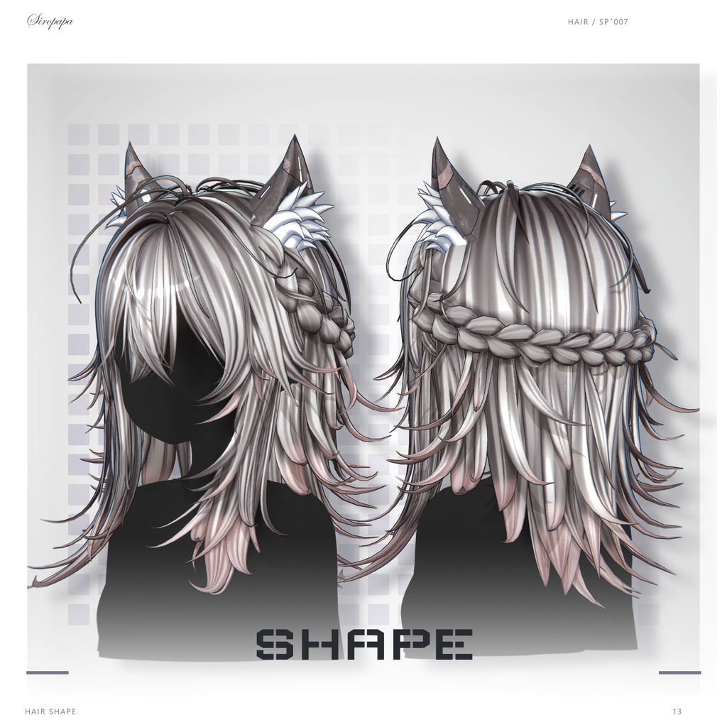 🚀SALE🚀【22 avatars】【VRC Hair】SP-007