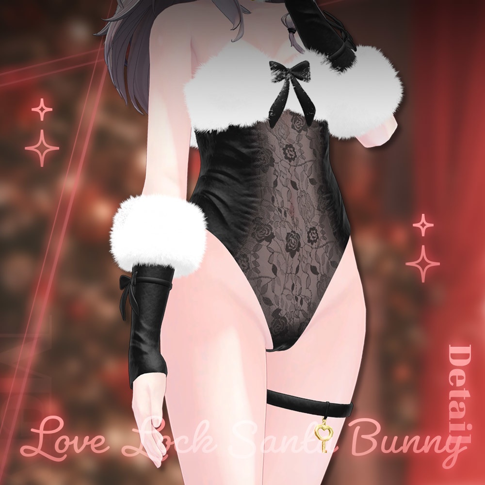 💥SALE💥 ⟦VRC想定⟧ 🎅🏻LoveLock Santa Bunny🐰 ♥ 6Avatar ♥
