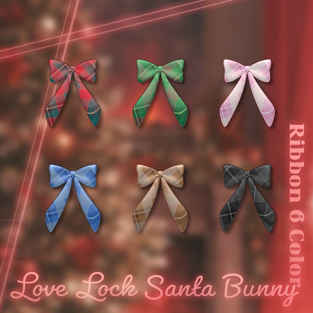 💥SALE💥 ⟦VRC想定⟧ 🎅🏻LoveLock Santa Bunny🐰 ♥ 6Avatar ♥