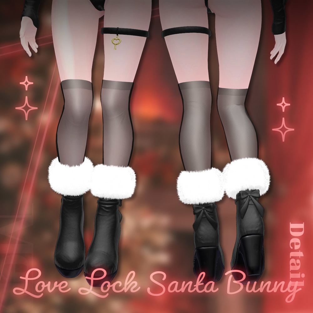 💥SALE💥 ⟦VRC想定⟧ 🎅🏻LoveLock Santa Bunny🐰 ♥ 6Avatar ♥