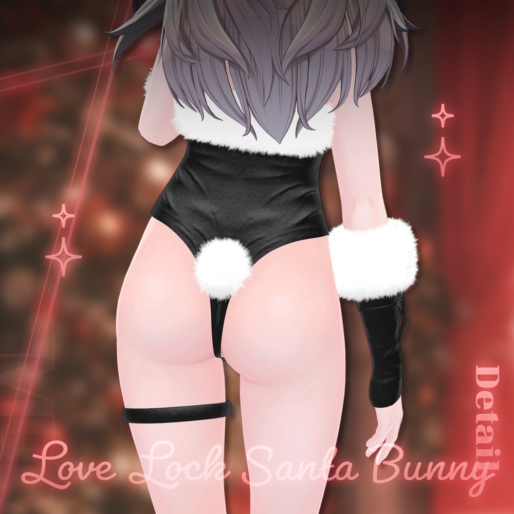 💥SALE💥 ⟦VRC想定⟧ 🎅🏻LoveLock Santa Bunny🐰 ♥ 6Avatar ♥