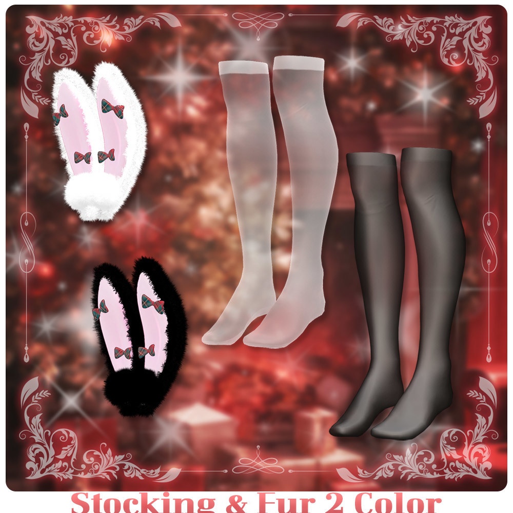 ⟦VRC 6アバター対応⟧ 🎅🏻LoveLock Santa Bunny🐰 ♥ 6Avatar ♥