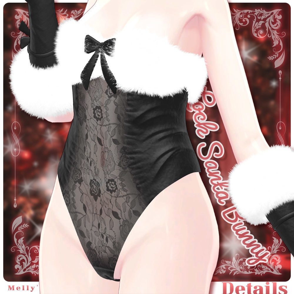 ⟦VRC 6アバター対応⟧ 🎅🏻LoveLock Santa Bunny🐰 ♥ 6Avatar ♥