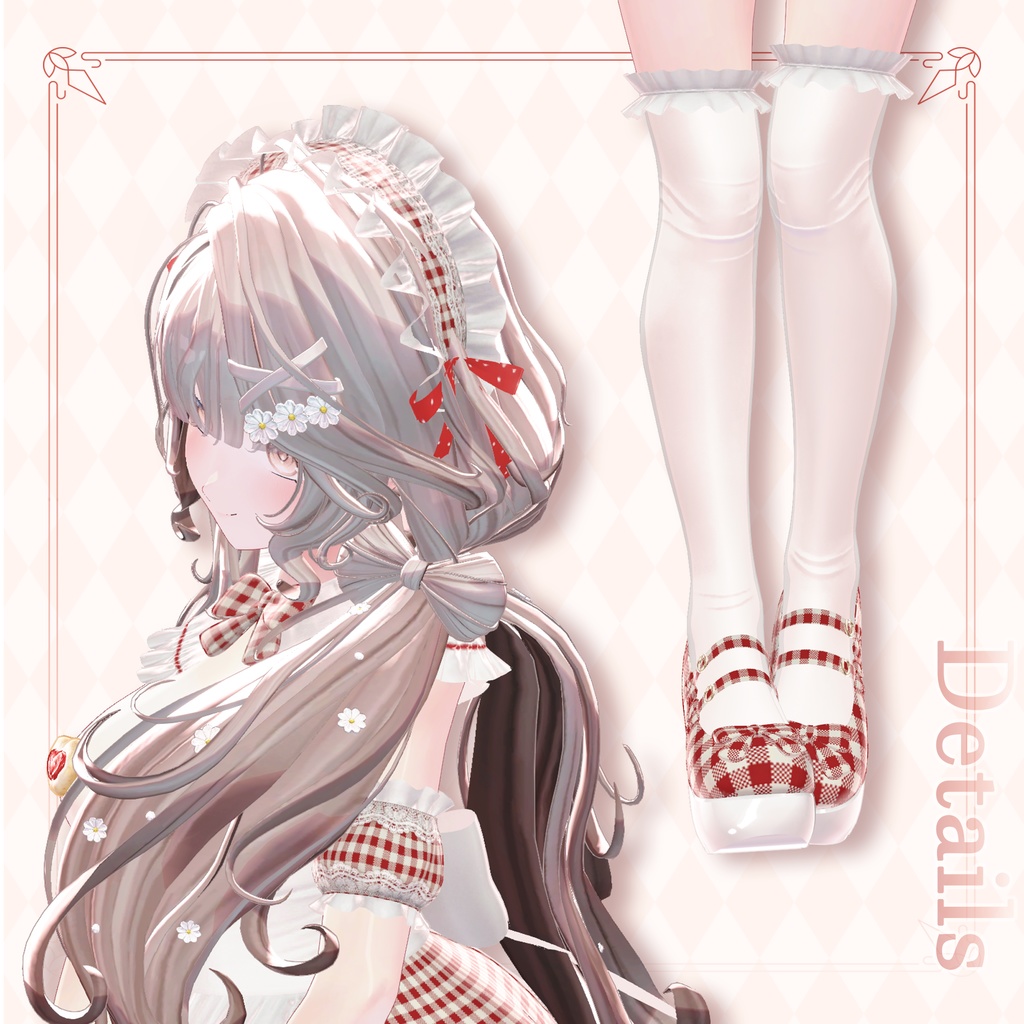 ❤️SALE❤️ ⟦VRC 10アバター対応⟧ 🍰 Dessert cafe Maid 🍰 ♥ 10Avatar ♥