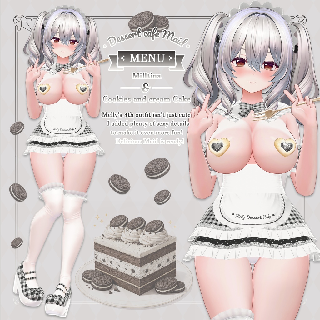 ❤️50%❤️ 1800 JPY ⟦VRC 3Dモデル⟧ 🐄 Milltina Package ♥ ミルティナパッケージ ♥